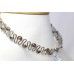 Chokar Necklace Sterling Silver 925 Designer Garnet Gem Stone Handmade Gift C818